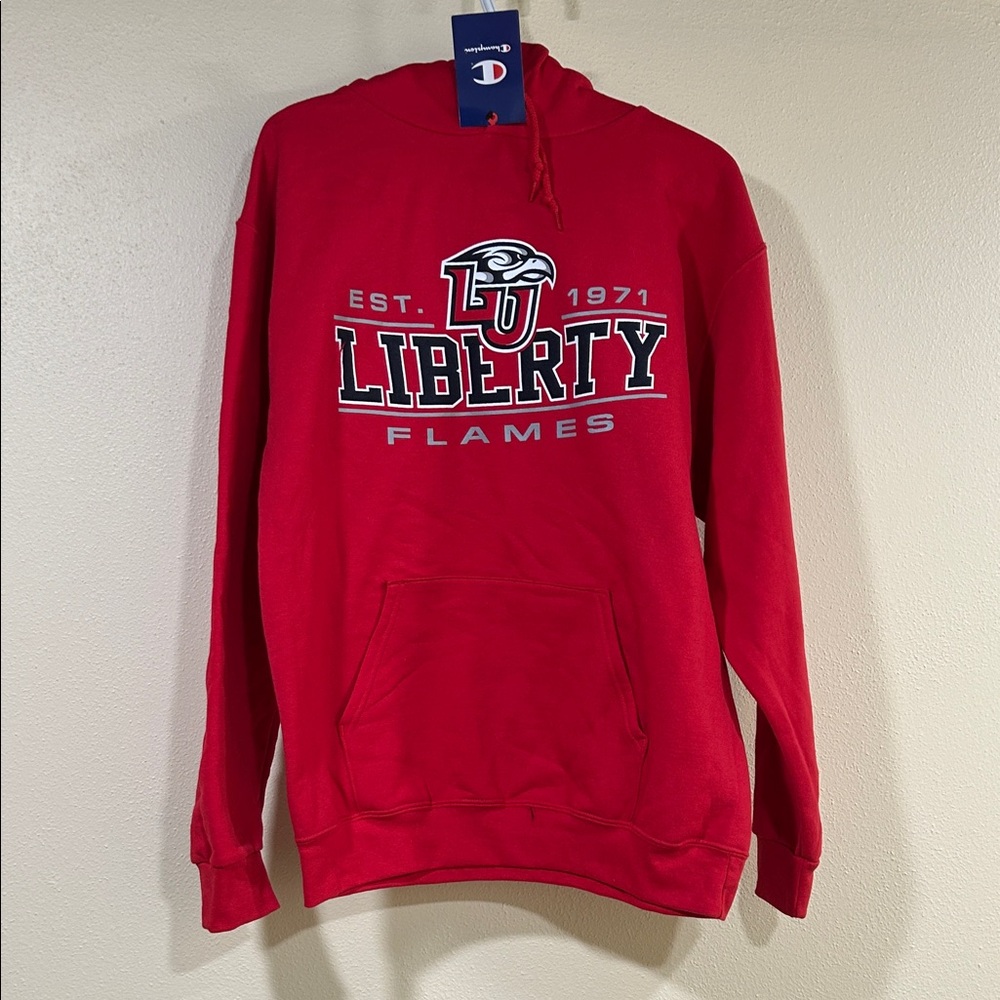 Great Looking Liberty Flames Hoodie, Men’s Medium NWT Retail $49